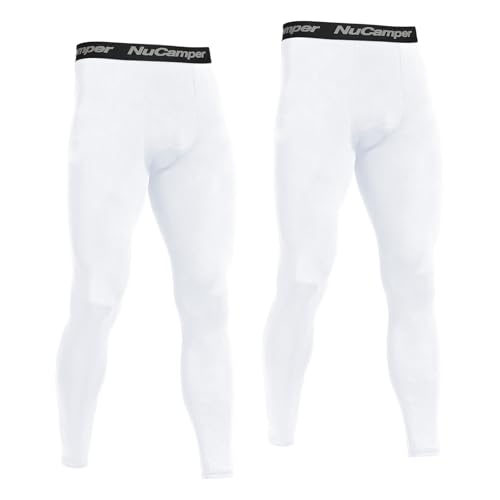 NuCamper Kompressionshose Herren, Laufhose Herren Lang, Tight Atmungsaktiv Baselayer Leggings, Quick Dry Kompression Hose für Fitness Funktionsunterhose Athletisches Training von NuCamper