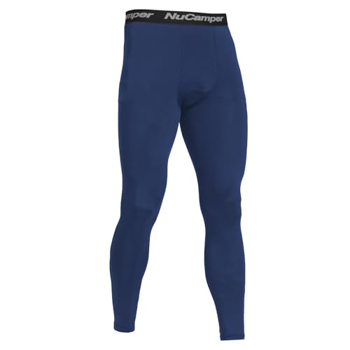 NuCamper Kompressionshose Herren, Laufhose Herren Lang, Tight Atmungsaktiv Baselayer Leggings, Quick Dry Kompression Hose für Fitness Funktionsunterhose Athletisches Training von NuCamper