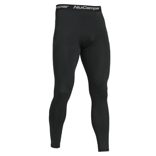NuCamper Kompressionshose Herren, Laufhose Herren Lang, Tight Atmungsaktiv Baselayer Leggings, Quick Dry Kompression Hose für Fitness Funktionsunterhose Athletisches Training von NuCamper