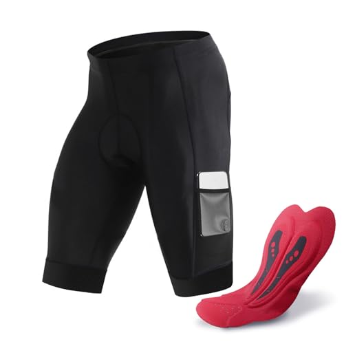 NuCamper Radlerhose Herren mit Sitzpolster 4D Gepolsterte Fahrradhose Herren kurz Atmungsaktive Schnelltrocknende und elastische Radhose Herren Radlerhose Radsportshorts von NuCamper