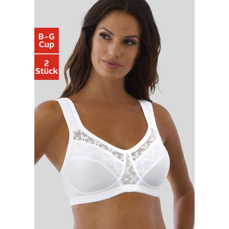NUANCE Entlastungs-BH Damen weiß+schwarz Gr.80D von Nuance