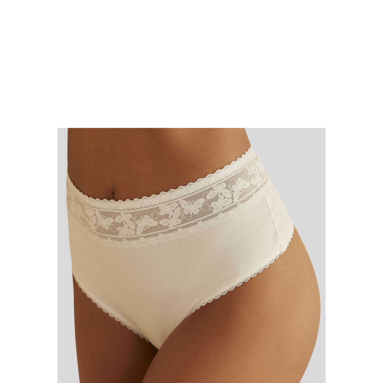NUANCE High-Waist-String Damen weiß Gr.40/42 von Nuance