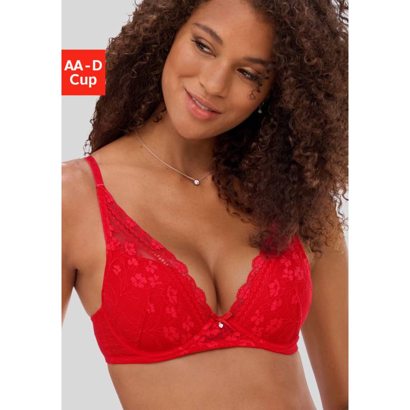 NUANCE Push-up-BH Damen rot Gr.90AA von Nuance