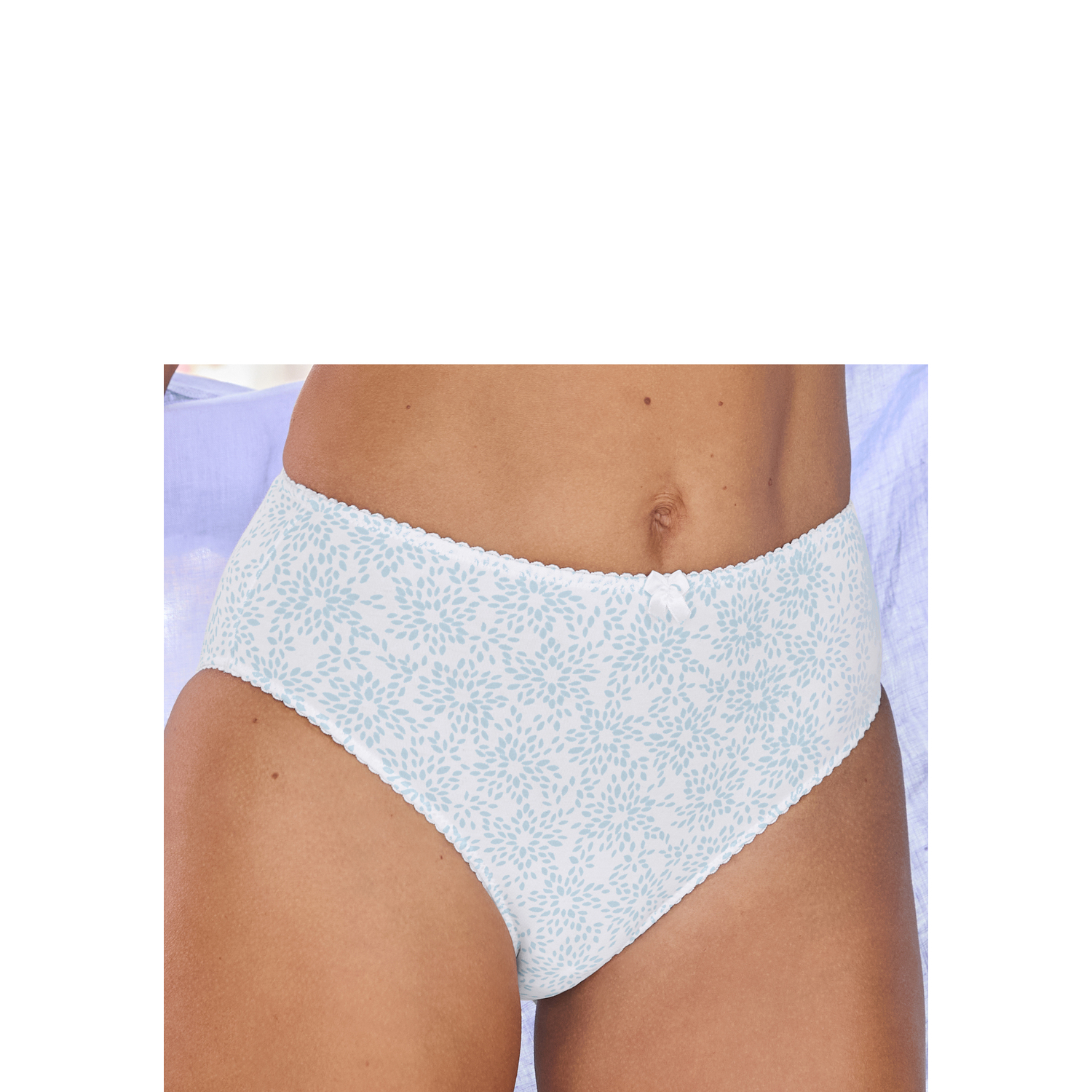 NUANCE Slip Damen weiß-blau Gr.48/50 von Nuance