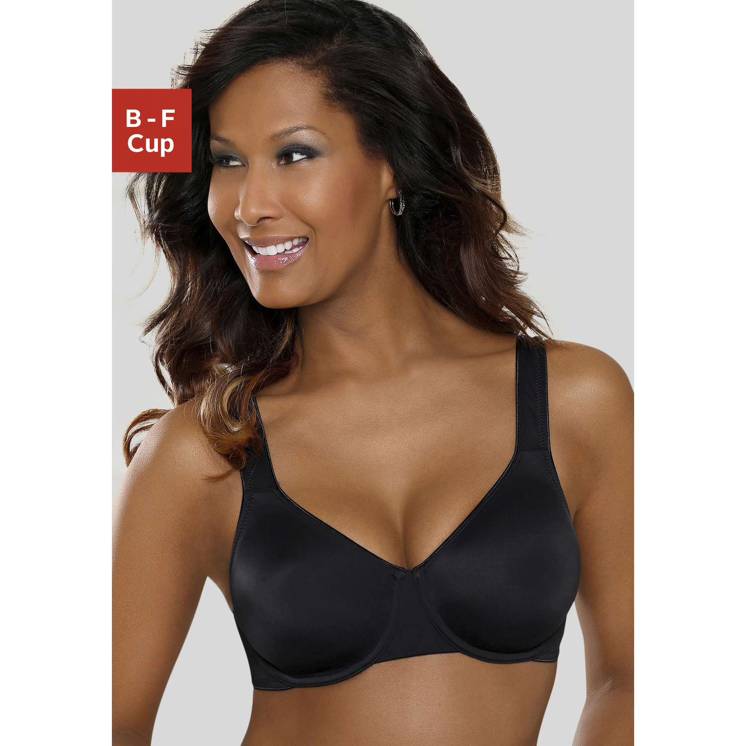 NUANCE T-Shirt-BH Damen schwarz Gr.80D von Nuance