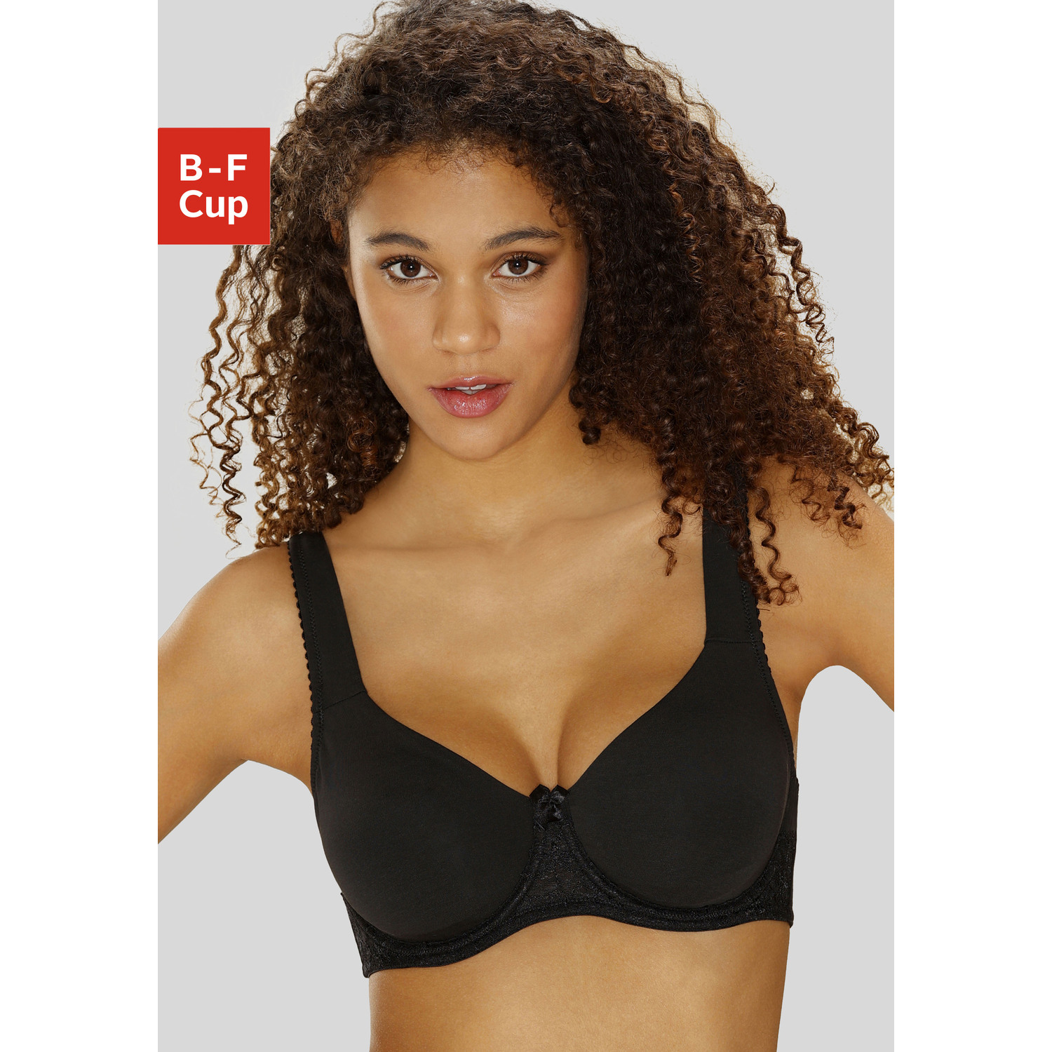 NUANCE T-Shirt-BH Damen schwarz Gr.80F von Nuance