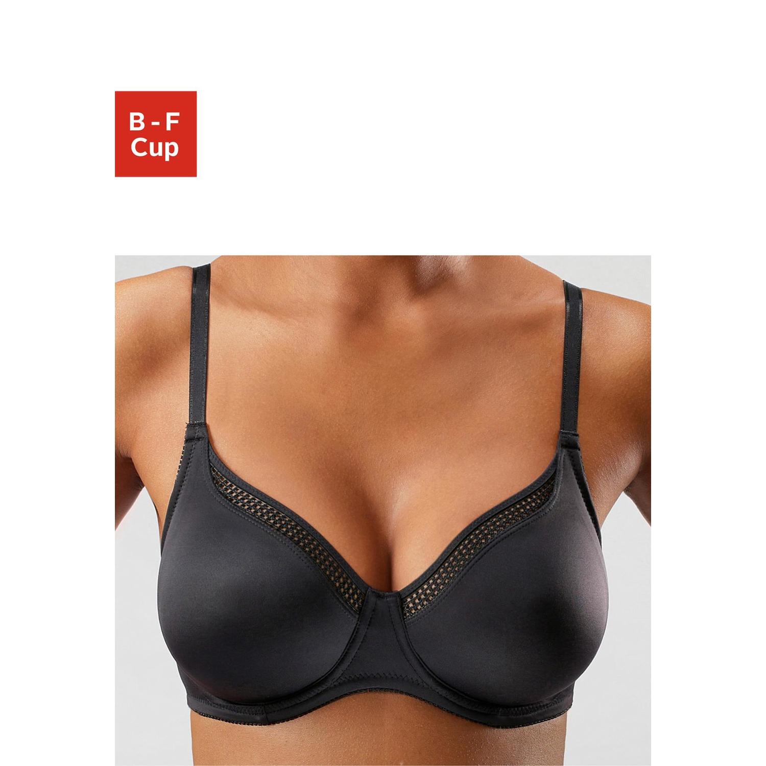 NUANCE T-Shirt-BH Damen schwarz Gr.85F von Nuance