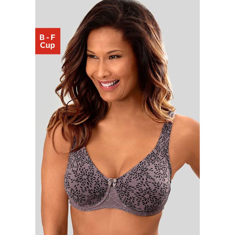 NUANCE T-Shirt-BH Damen taupe-schwarz Gr.105C von Nuance