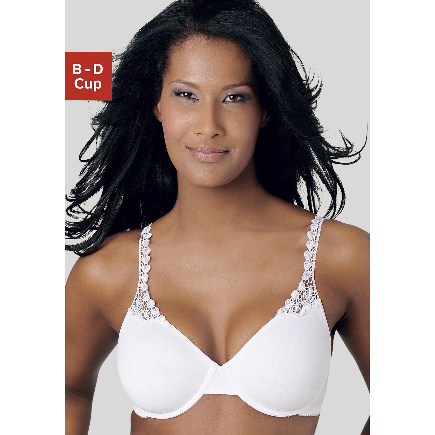 NUANCE T-Shirt-BH Damen weiß Gr.85B von Nuance