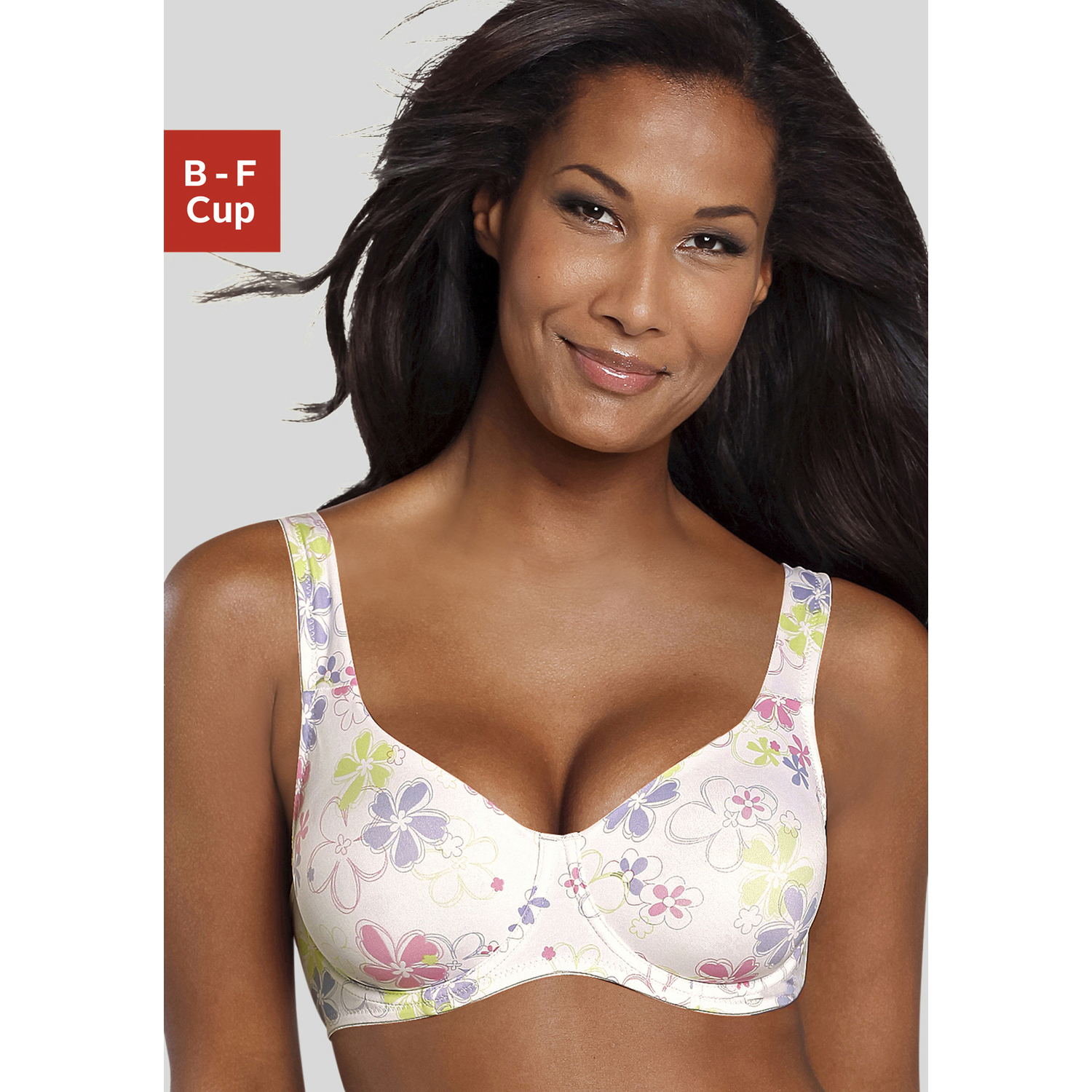 NUANCE T-Shirt-BH Damen weiß-pastell Gr.85C von Nuance