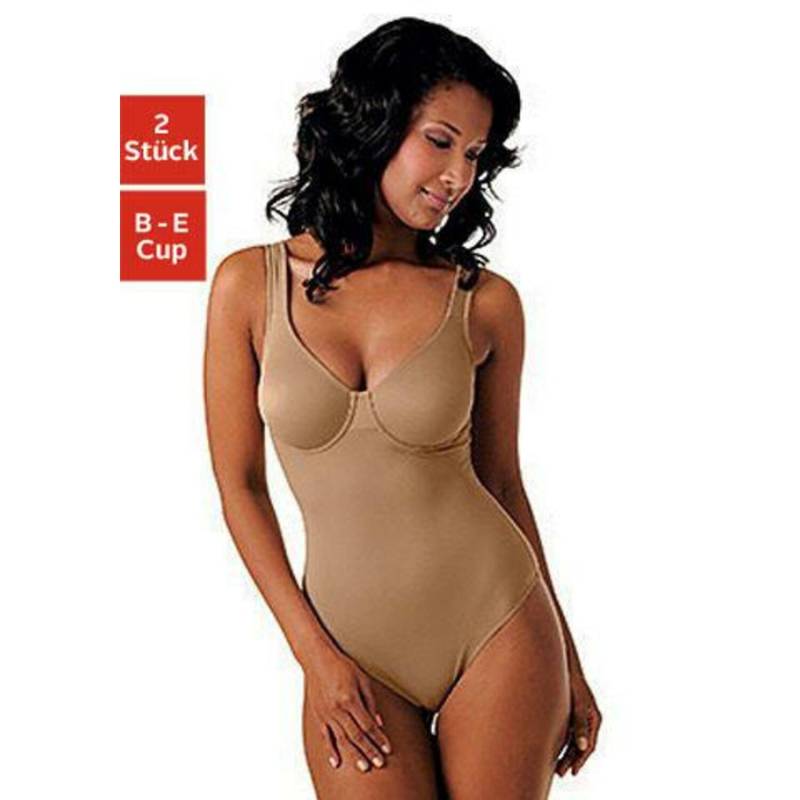 NUANCE T-Shirt-Body Damen nougat+weiß Gr.85 Cup C von Nuance