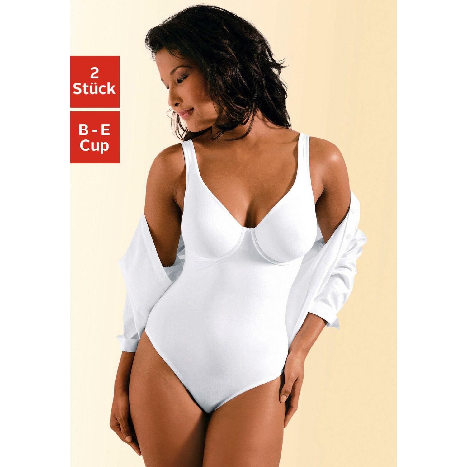 NUANCE T-Shirt-Body Damen schwarz+weiß Gr.85 Cup E von Nuance