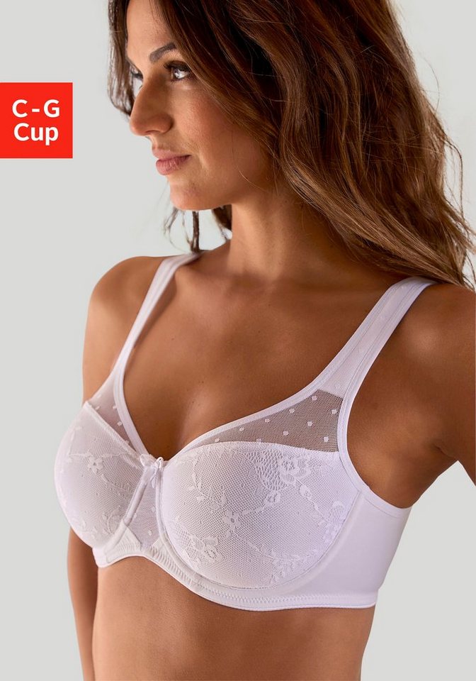 Nuance Minimizer-BH mit Bügel, gemoldet mit feiner, floraler Spitze Nuance Minimizer-BH mit Bügel, gemoldet mit feiner, floraler Spitze von Nuance