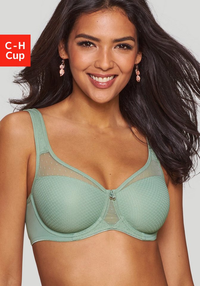 Nuance Minimizer-BH mit Bügel und transparenten Netzeinsätzen im Obercup von Nuance