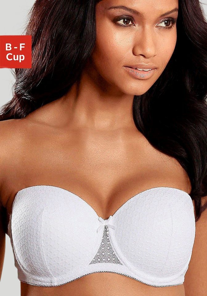 Nuance Schalen-BH mit Bügel aus Spitze mit abnehmbaren, transparenten Trägern, Dessous Nuance Schalen-BH mit Bügel aus Spitze mit abnehmbaren, transparenten Trägern, Dessous von Nuance