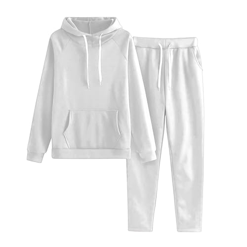 Artikel unter 1 Euro Damen Jogginganzug Damen Set Hoodie Zipper Loungewear Damen Set Hausanzug Freizeitanzug günstige Pullover Damen Sweatshirt jacken Damen Sale von Nuaoxyeu