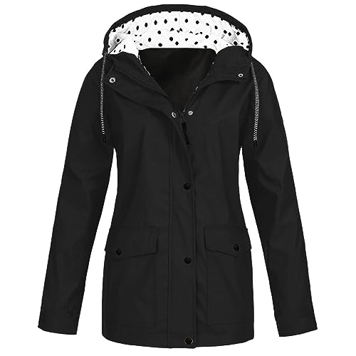 Nuaoxyeu black friday angebote 2024 ab wann wintermantel damen elegant Parka Jacke Reißverschlusstaschen damen wollmantel Winddichte outlet damen wintermantel lang von Nuaoxyeu
