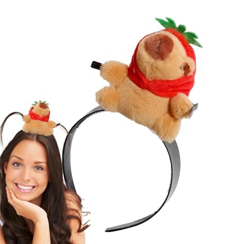 Nubamzy Capybara Haarbänder | Lustige Capybara Tier Waschen Gesicht Haarbänder | Rutschfeste Haarbänder für Frauen Niedliche Tierhaarreifen Solide Stirnband Haarschmuck von Nubamzy