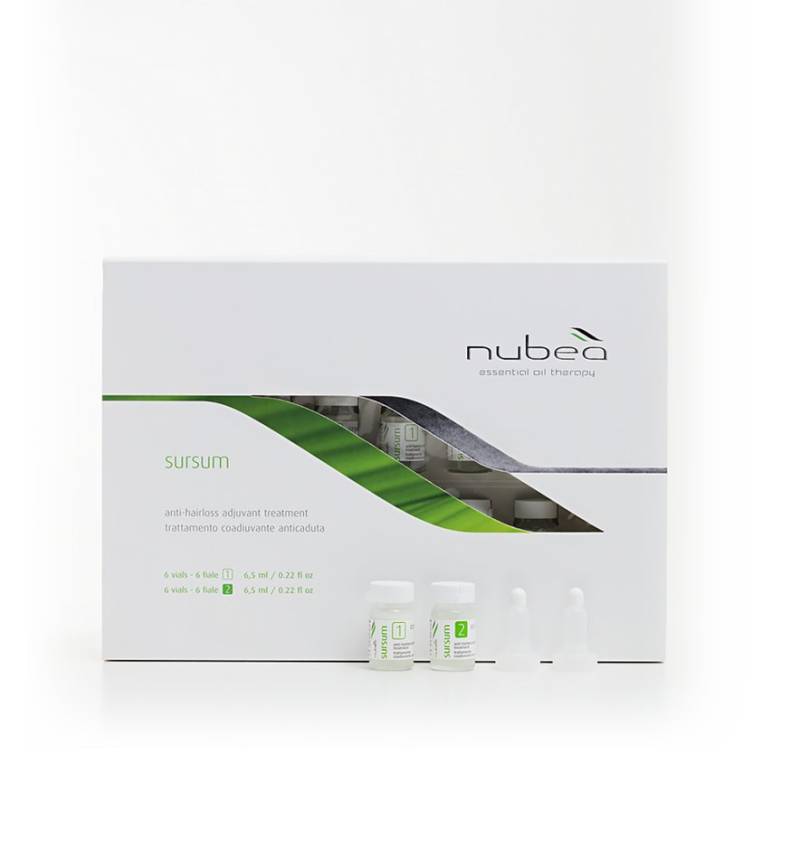 Nubeà Haarpflege-Set Anti-Haarausfall Set SURSUM, 12-tlg., Vegan, mit Serenoa Repens, gegen Haarausfall, begünstigt Wachstum von Nubeà