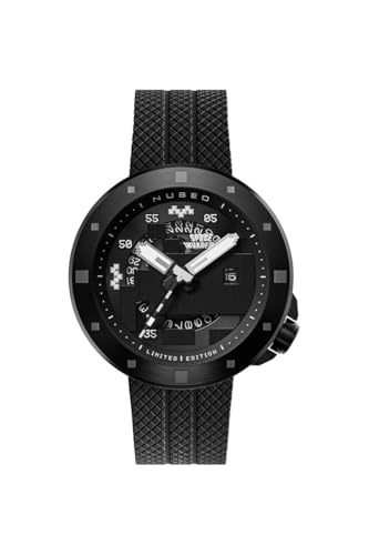 Nubeo Men's 50mm Cassini Automatic Space Invaders Limited Edition Galactic Shadow Watch with Silicone Strap NB-6103-05 Nubeo Men's 50mm Cassini Automatic Space Invaders Limited Edition Galactic Shadow Watch with Silicone Strap NB-6103-05 von Nubeo