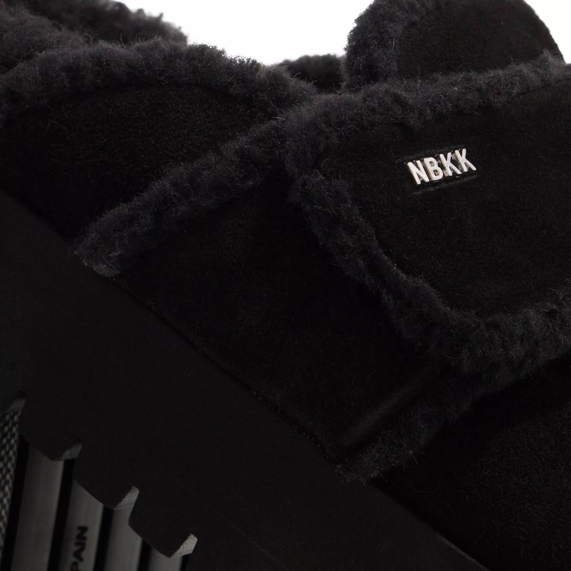 Nubikk Slipper & Pantoletten - Teddy Chunky Fur (L) - Gr. 39 (EU) - in Schwarz - für Damen von Nubikk