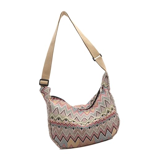 Nucelit Damen Schultertasche Geldbörse Große Kapazität Canvas Crossbody Tasche mit bequemem verstellbarem Riemen für den täglichen Gebrauch Gothic Umhängetasche, a, One Size von Nucelit