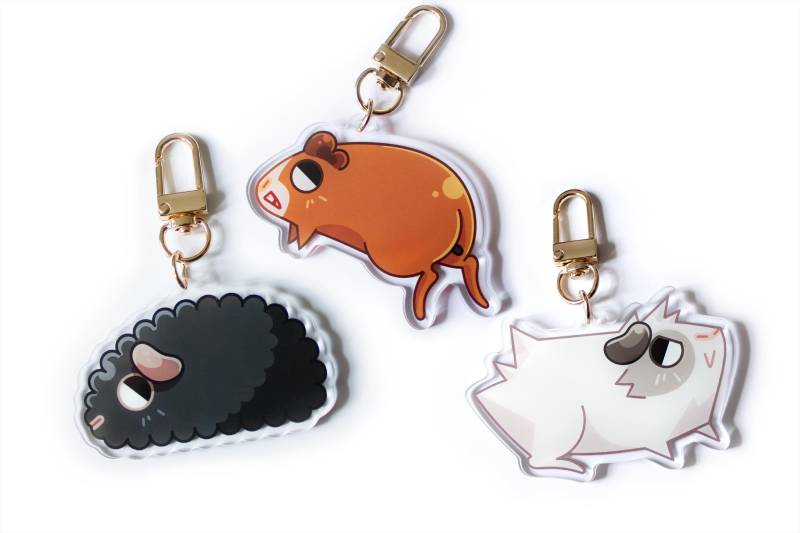Acryl Meerschweinchen Charm Set Acryl Meerschweinchen Charm Set von NuchiTown