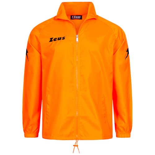 Nucleo Sport Regenjacke Wasserdicht Winddicht Regenjacke Rain Zeus x Herren Unisex Damen Kinder, Neon Orange, One size von Nucleo Sport