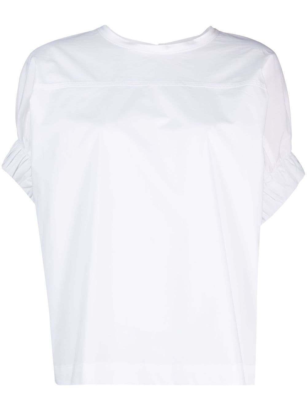 Nude Hemd mit gerafften Ärmeln - Weiß von Nude