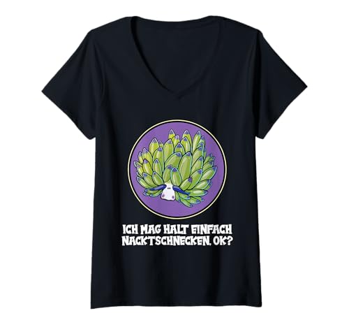 Damen Costasiella kuroshimae Nudibranch Leaf Sheep T-Shirt mit V-Ausschnitt Damen Costasiella kuroshimae Nudibranch Leaf Sheep T-Shirt mit V-Ausschnitt von Nudibranchs Nudibranch Animal Outfits