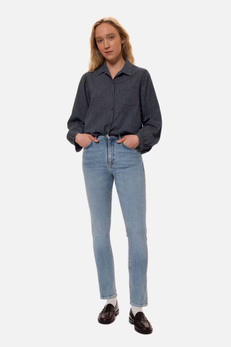 Jeans Mellow Mae Bluebird von Nudie Jeans