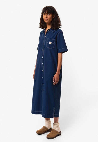 NUDIE JEANS - Danielle Indigo Dress aus Bio-Baumwolle von Nudie Jeans