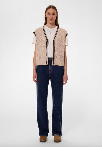 NUDIE JEANS - Knit Vest Kim Oat aus Wollmix von Nudie Jeans