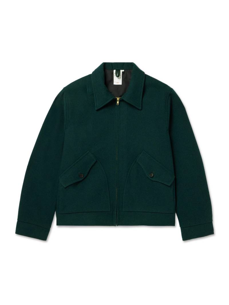Nudie Jeans - Blake Wool-Blend Jacket - Men - Green - M von Nudie Jeans