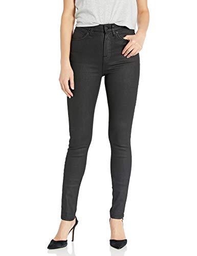 Nudie Jeans Damen Hightop Tilde Painted Black Jeans, Schwarz lackiert, 38W x 28L von Nudie Jeans