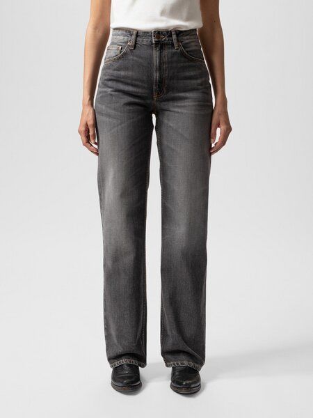 Nudie Jeans Damen Jeans - Clean Eileen - Grey Crosshatch von Nudie Jeans