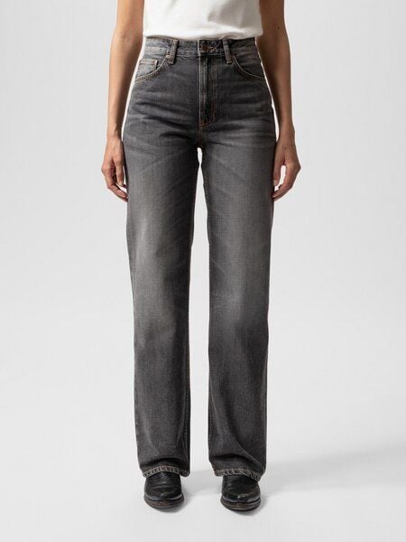 Nudie Jeans Damen Jeans - Clean Eileen - Grey Crosshatch von Nudie Jeans