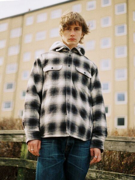 Nudie Jeans Glenn Padded Jacke - Shadow Check von Nudie Jeans