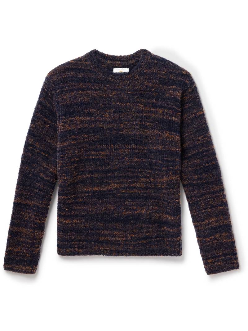 Nudie Jeans - Gurra Wool-Blend Bouclé Sweater - Men - Blue - S von Nudie Jeans