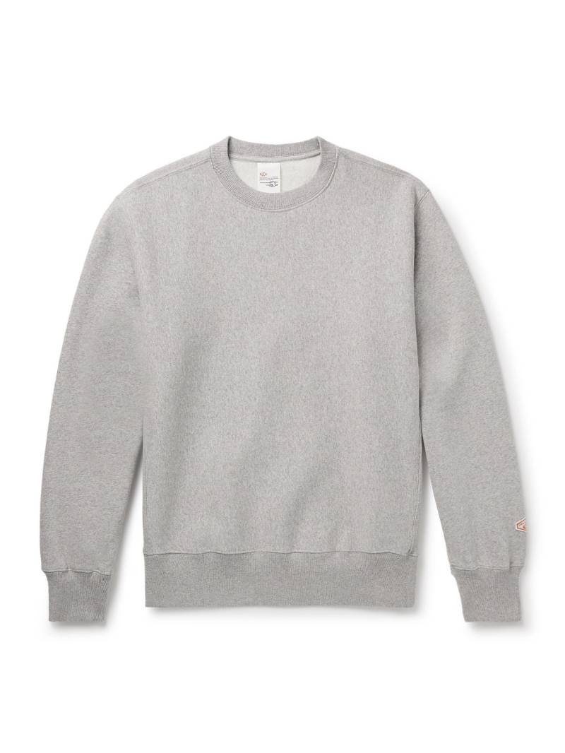 Nudie Jeans - Hasse Logo-Appliquéd Cotton-Blend Jersey Sweatshirt - Men - Gray - M von Nudie Jeans
