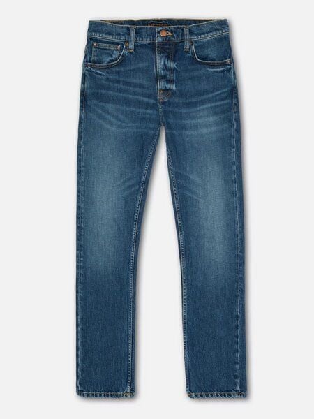 Nudie Jeans Männer Jeans - Grim Tim - Workers Blue von Nudie Jeans