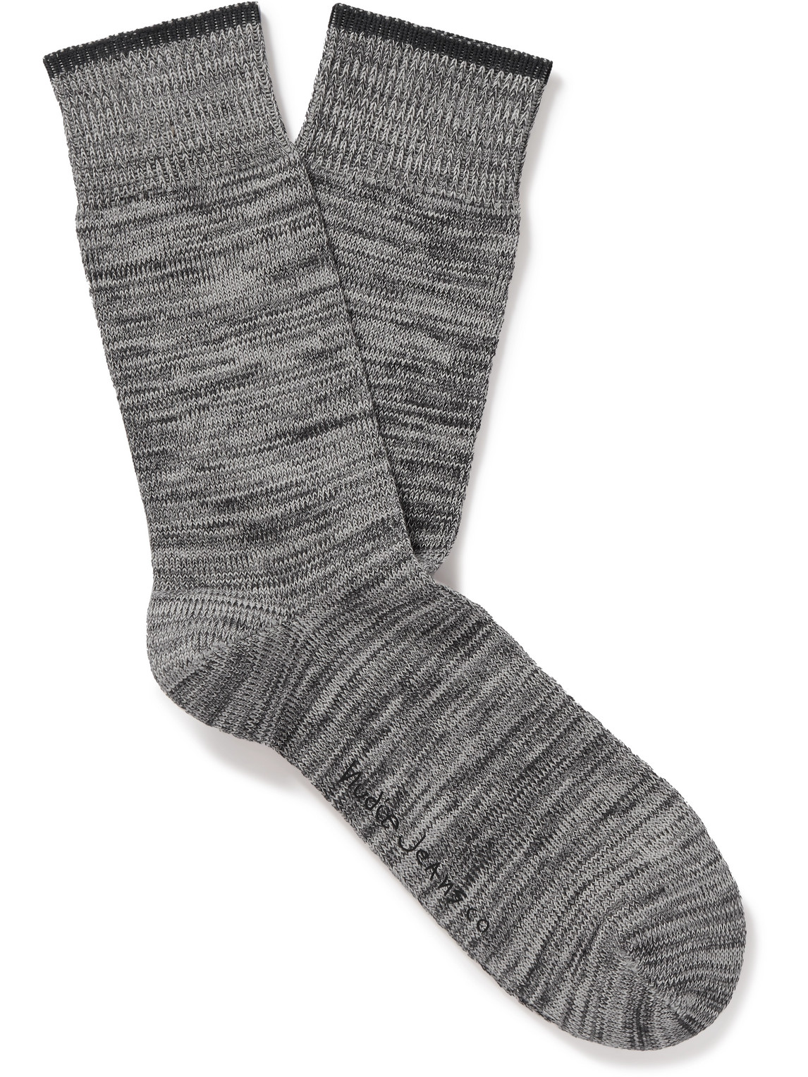 Nudie Jeans - Rasmusson Organic Cotton-Blend Socks - Men - Gray von Nudie Jeans