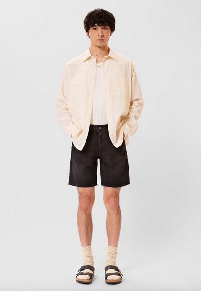 Nudie Jeans Ryan Cuban Shirt ecru - aus Bio-Baumwolle von Nudie Jeans