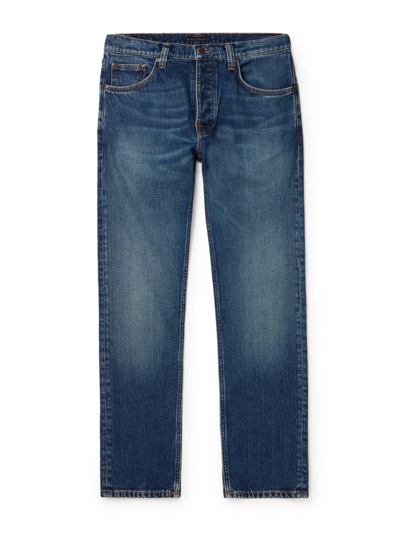 Nudie Jeans - Solid Ollie Slim-Fit Straight-Leg Jeans - Men - Blue - 33W 32L von Nudie Jeans