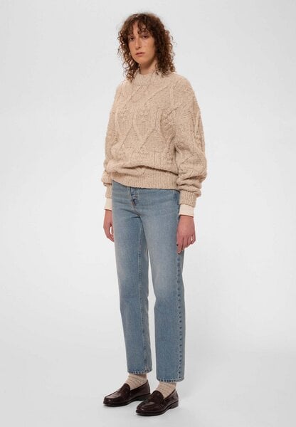 Nudie Jeans Strickpullover Elsa Cable Knit - aus Wollmix von Nudie Jeans