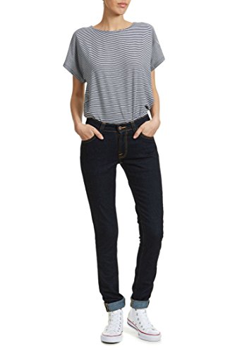 Nudie Jeans Unisex Jeans Skinny Lin, Blau (Dry Deep Orange), W25/L30 von Nudie Jeans