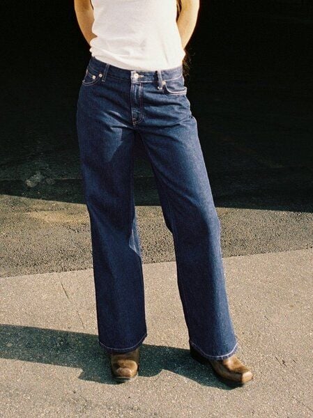 Nudie Jeans Wide Heidi Jeans - Classic Blue von Nudie Jeans