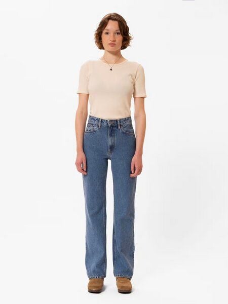 Nudie Jeans Wide Leg Jeans Clean Eileen - Casual Blue von Nudie Jeans