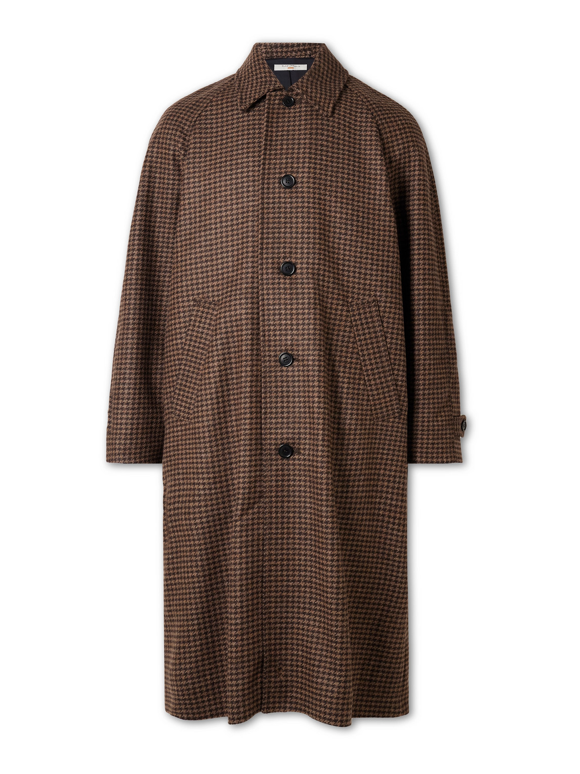 Nudie Jeans - Will Houndstooth Wool-Blend Coat - Men - Brown - M von Nudie Jeans