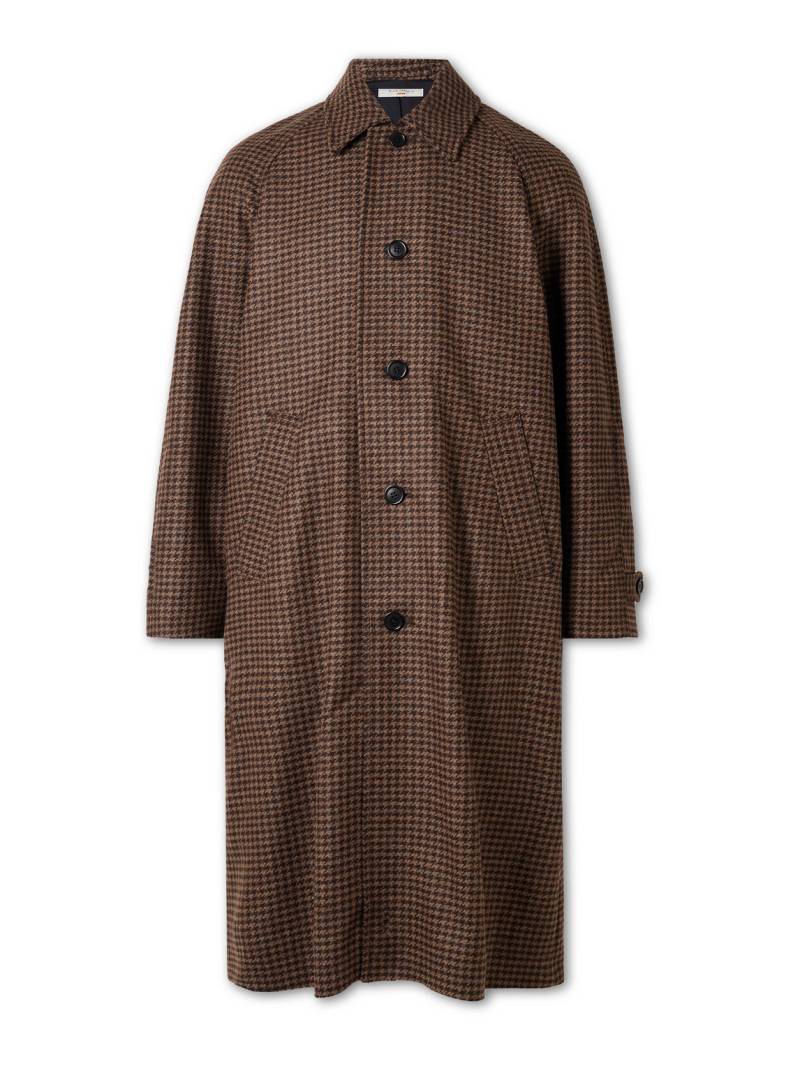 Nudie Jeans - Will Houndstooth Wool-Blend Coat - Men - Brown - M von Nudie Jeans